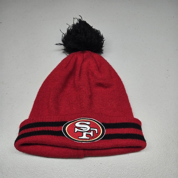 NFL Team Apparel Other - San Francisco 49ers Unisex Beanie ONE SIZE Red With Black Accents NFL Team
